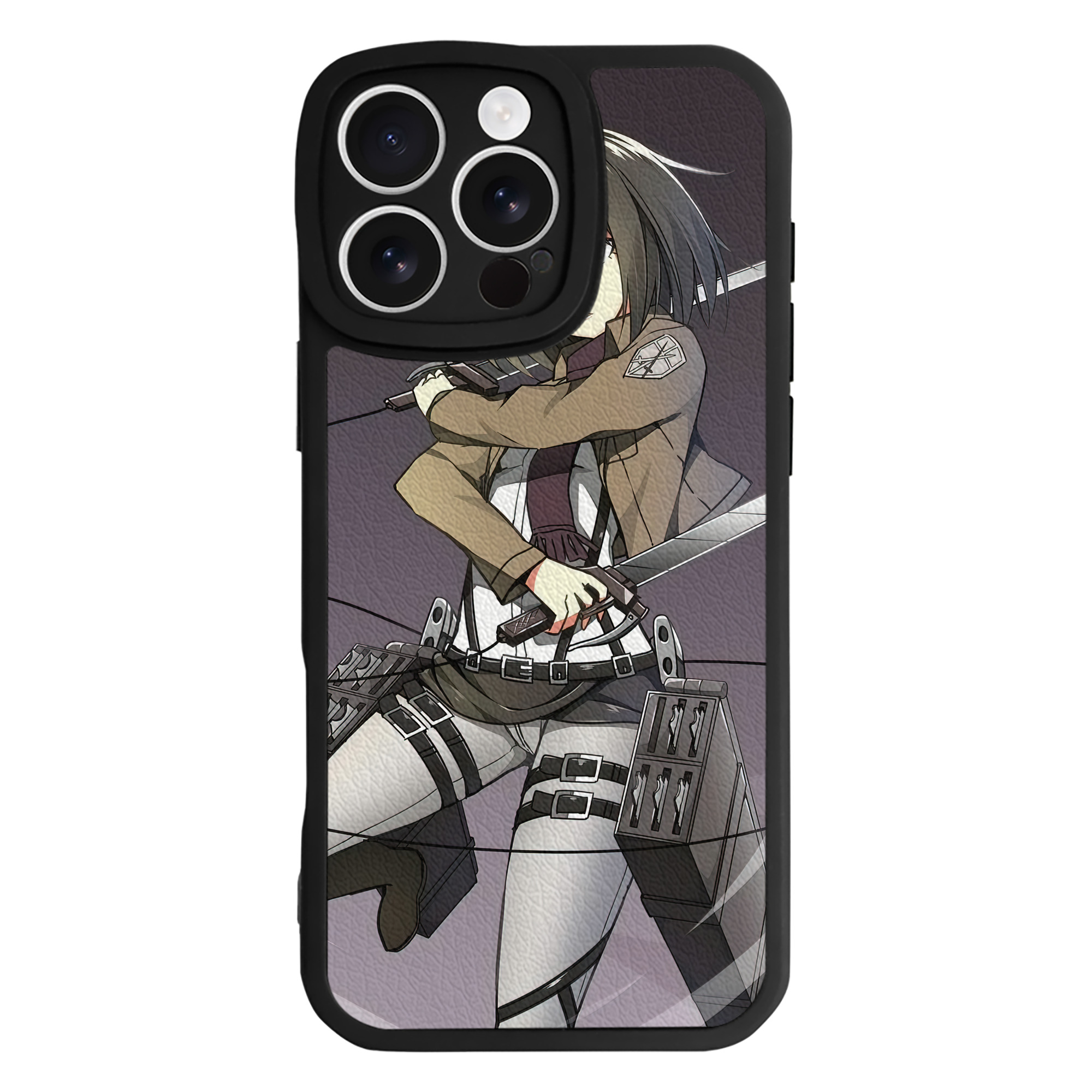 （画像用） 進撃の巨人 Attack on Titan 【iPhone 16シリーズ対応】シリコンスマホケース（レザー調） 材質：シリコン